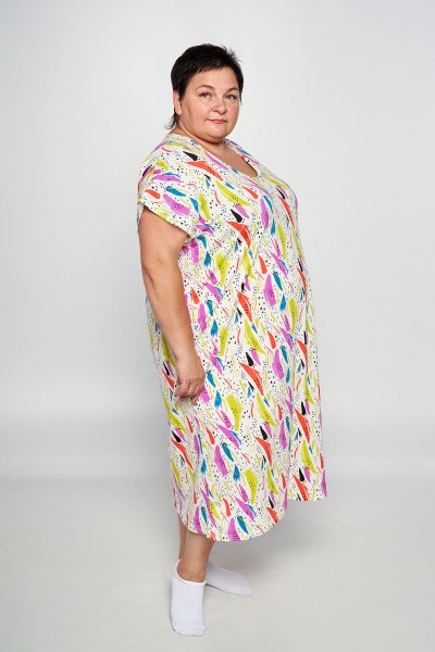 Сорочка женская длинная BIG SIZE 2106, ассорти