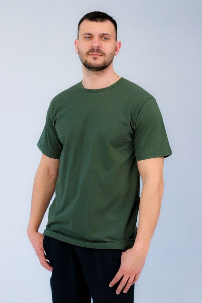 Футболка мужская BIG SIZE 2801, хаки