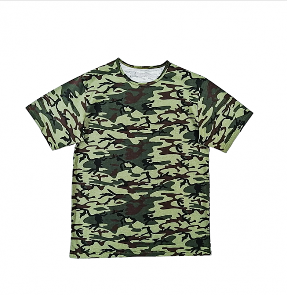 Футболка мужская BIG SIZE 3401, камуфляж зеленый