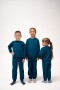 Комплект детский (2-7 лет) 3905 джемпер+брюки, футер 2-х нитка, т.петроль